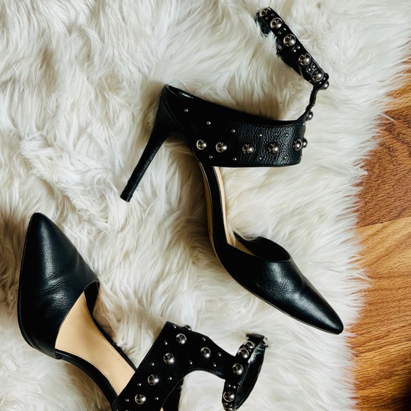 Vince Camuto ledena studded ankle strap heels Sz 8 - Picture 6 of 10
